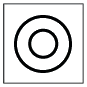 Symbol für Koaxialität