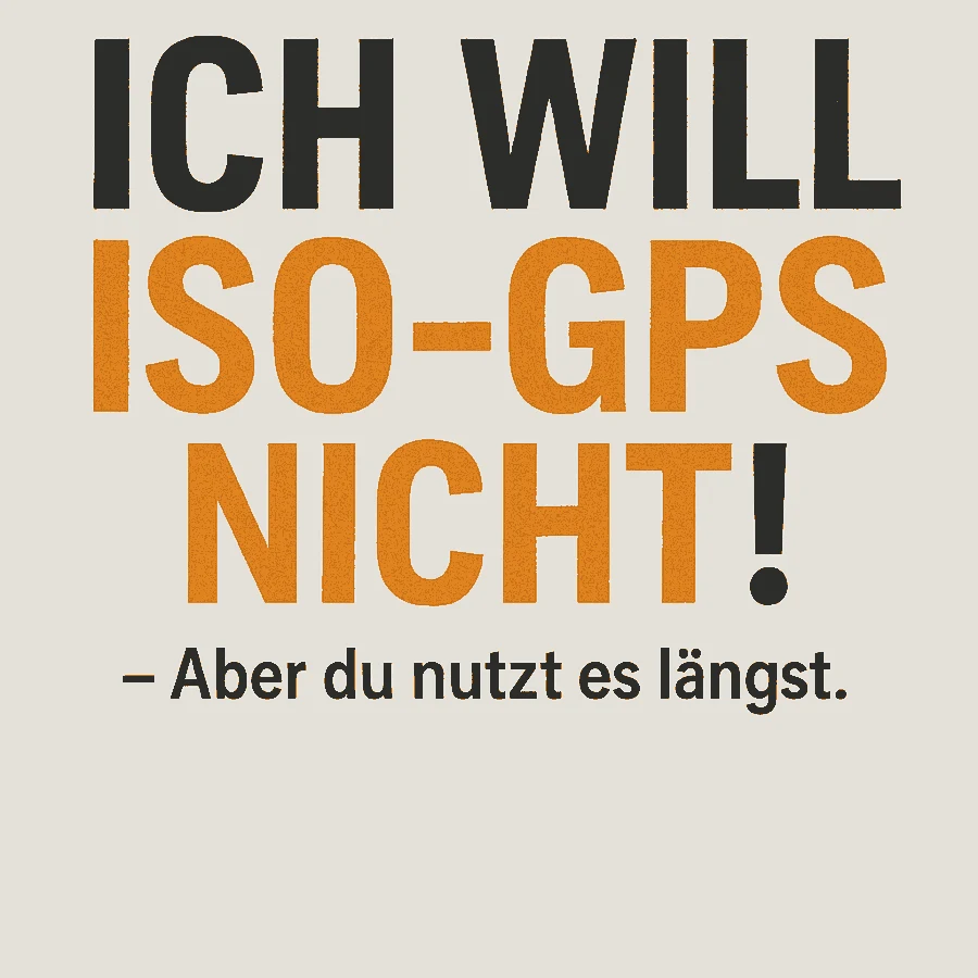 Graphic: 'I don't want ISO GPS! — But you have been using it all along.'
